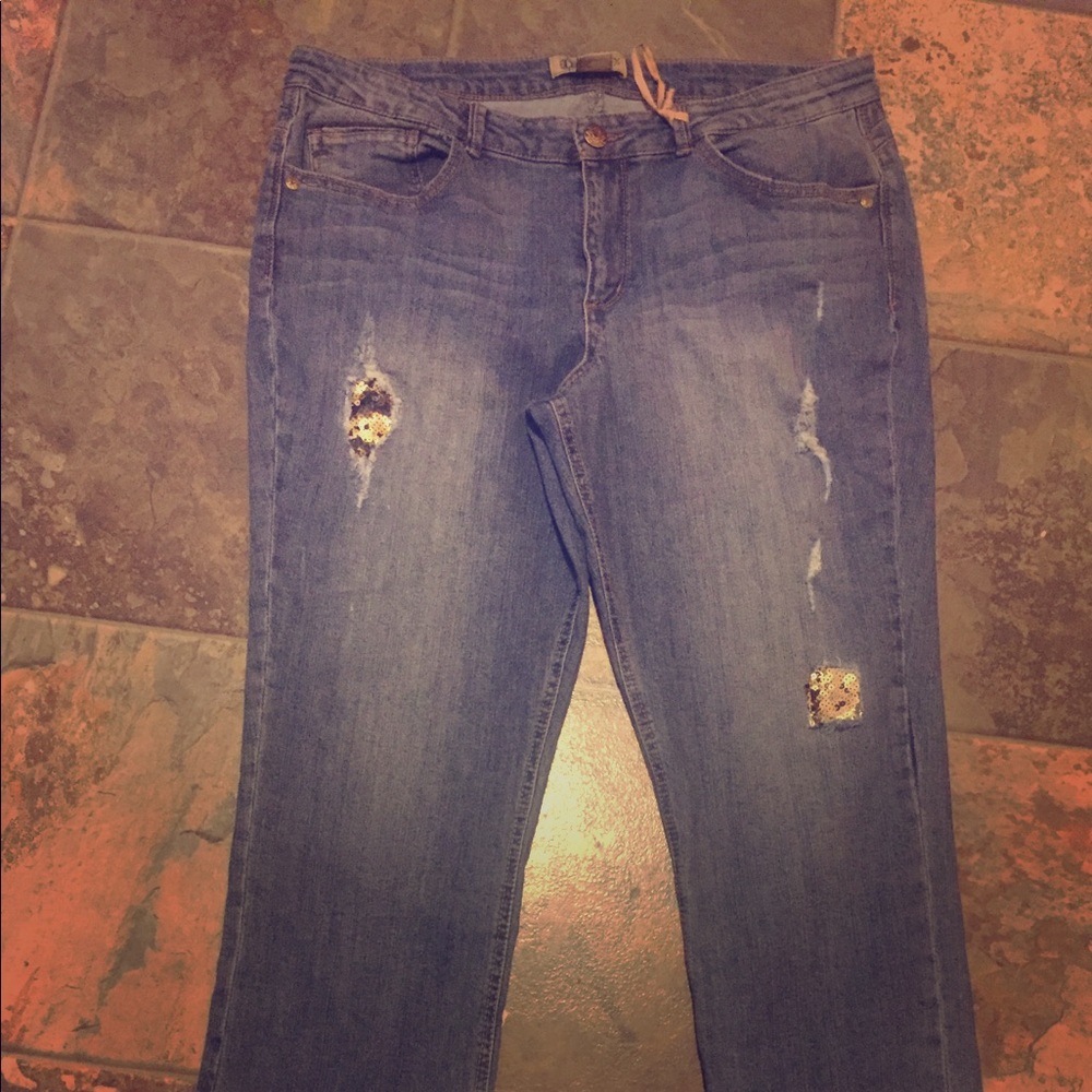 Democracy “Flex”ellent Size 16 skinny crop jeans!